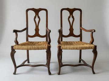 Chaise (4) - Ensemble de quatre chaises de salle à manger, Antiquités & Art