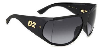 Dsquared2 D2 0124/S Rechthoekige Kunststof Herenzonnebril, Verzenden