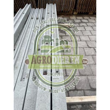Betonpaal - betonnen tussenpaal - grijs - h275cm met brede