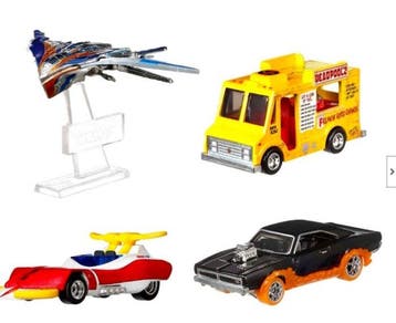 Hot Wheels 1:64 - Modelauto (4) - Hot Wheels Marvel 4-pack