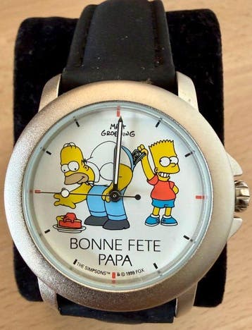 The Simpsons, “Bonne Fête Papa” (1999) – cassa 34,5 mm - 1, Nieuw in verpakking