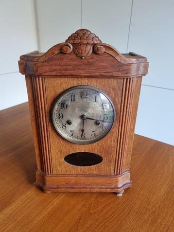 Tafelklok - Hamburg - Antiek Hout - 1910-1920 - Antieke HAU