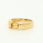 Bague - 14 carats Or jaune - 0.68ct. tw. Citrine, Nieuw