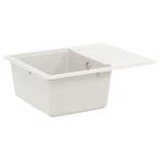 vidaXL Wasbak Wit 560 x 460 mm 80% Kwarts en 20% Hars, Verzenden, Nieuw