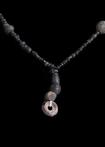 Oud-Romeins Black Glass Kralenketting (Zonder minimumprijs)