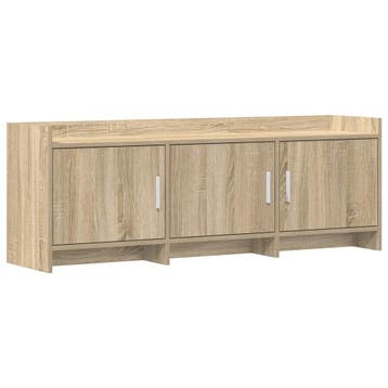 vidaXL TV Kast 130 x 33 x 47 cm Sonoma Eiken Bewerkt hout, Verzenden, Nieuw