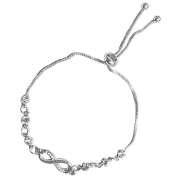 Fako Bijoux - Dames Armband Infinity Strass Kristal -, Verzenden, Nieuw