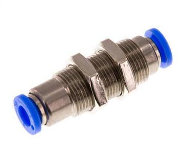 Raccord à Enfoncer 6mm Autobloquant en Laiton/PBT Cloison, Verzenden