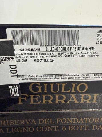 2015 Cantine Ferrari, Giulio Ferrari Riserva del Fondatore -, Nieuw