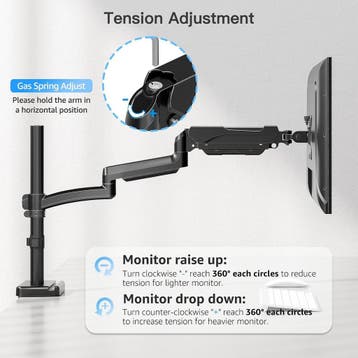Ultieme Gaming Monitorarm 22-32 inch - Flexibele gasveer-..., Verzenden, Zo goed als nieuw