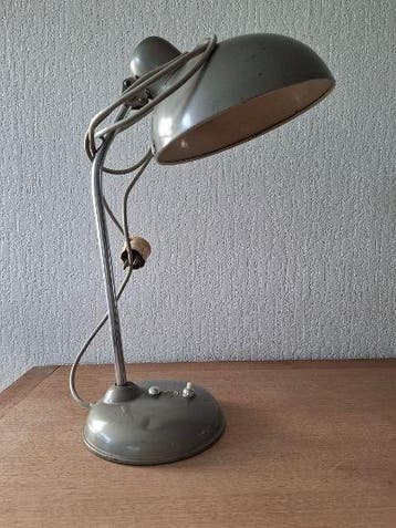 Hoge vintage Helo (BwU) militaire bureaulamp (1950) -
