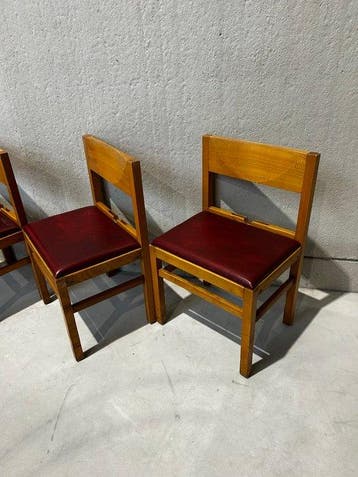 Stoel - Eik - Vier vintage stoelen
