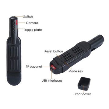 T189 Security Camera Pen  DVR Met Microfoon - 1080p, Verzenden, Nieuw
