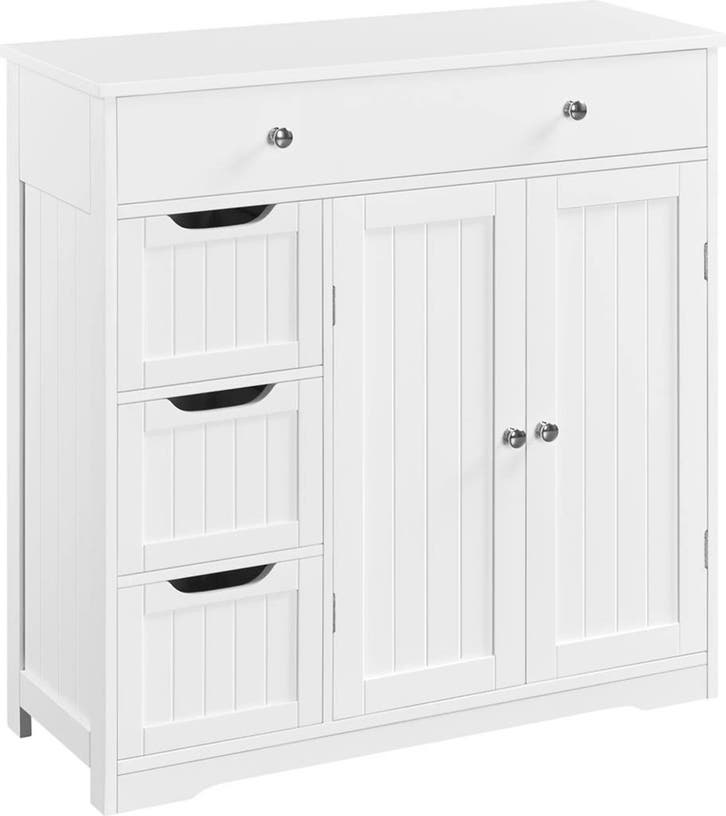 2dekans | Yaheetech Badkamerkast Met 4 Lades En 1 Kastdeur –, Maison & Meubles, Armoires | Autre, Enlèvement ou Envoi