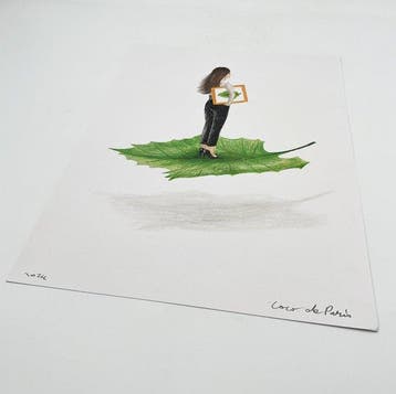 Coco de Paris - Woman flying on a leaf