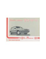 1988 ALFA ROMEO 33 1.8 TD SPORT WAGON INSTRUCTIEBOEK