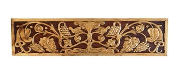 Fregi liberty - Paneel (4) - Hout - Vogels en druiven -, Antiek en Kunst