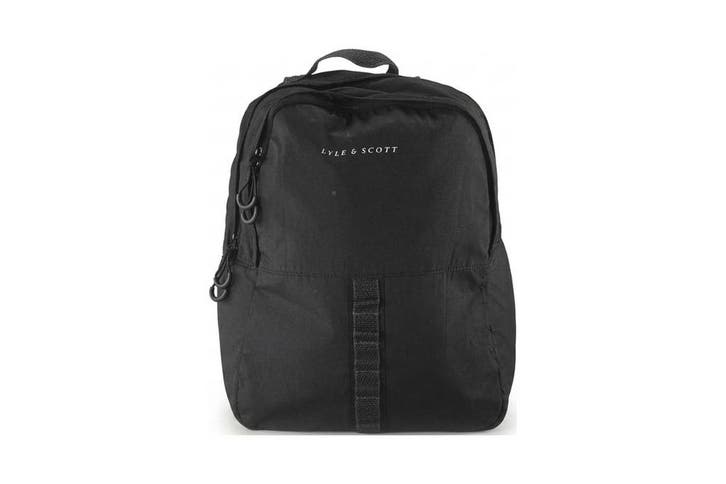 Lyle & scott Rugzak Zwart, Handtassen en Accessoires, Tassen | Rugtassen, 25 tot 40 cm, Zo goed als nieuw, 30 tot 45 cm, Verzenden