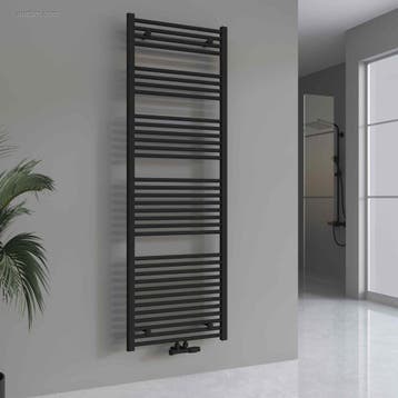 H1800xB600 Handdoekradiator Mat zwart - Linteo..., Bricolage & Construction