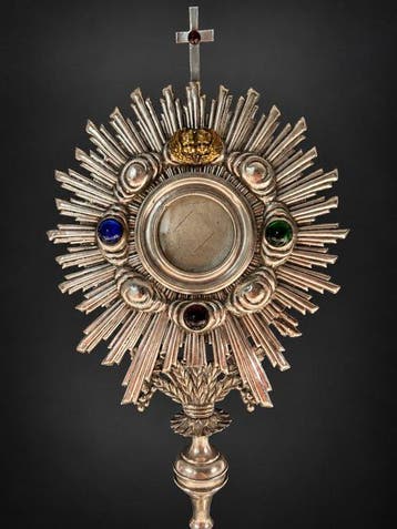 Monstrans - Metaal - 1850-1900 - Ostensoir Soleil - 46 cm, Antiek en Kunst