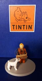 Beeldje - Tintin - Diorama - Tintin tenant La Licorne - Hars