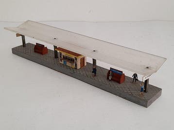 Vau-Pe H0 - 2113 - Treinset (1) - Perron met glazen dak, Nieuw
