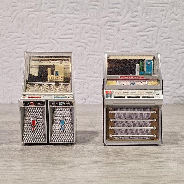 Seeburg Wurlitzer AMI Rock-Ola - Jukebox Miniatura Vintage, Antiek en Kunst, Antiek | Speelgoed