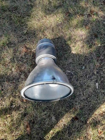 Lamp - Aluminium, staal, glas - Industriële lamp, Antiek en Kunst