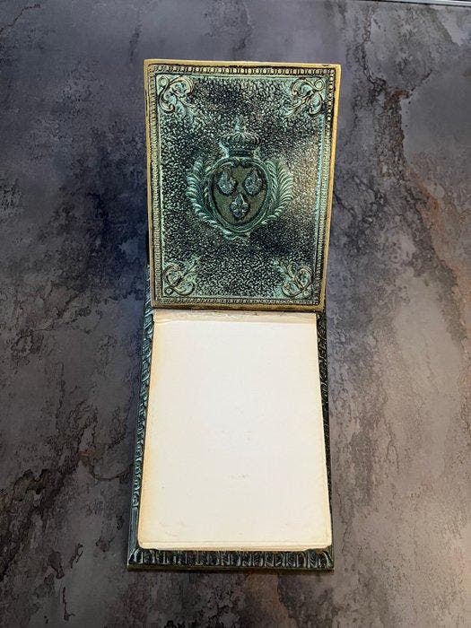 Max le verrier - Boîte - Bronze patiné, Antiek en Kunst, Kunst | Designobjecten