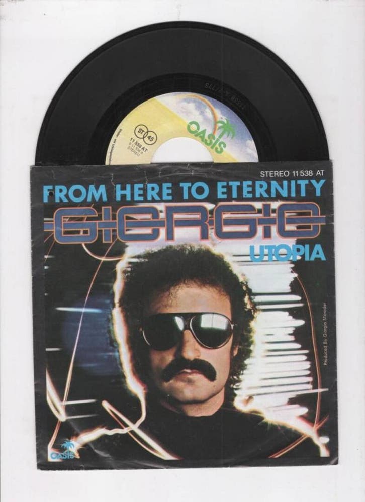Giorgio Moroder – From Here To Eternity / Utopia (1-7-Vinyl, Cd's en Dvd's, Vinyl Singles, Ophalen of Verzenden