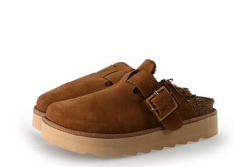 Colors of California Instappers in maat 38 Cognac, Kleding | Dames, Schoenen, Overige kleuren, Verzenden, Instappers, Zo goed als nieuw