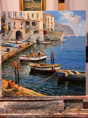 Pasquale Vuotto (1958) - Borgo marinaio di’ Maratea - XL