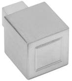 Meubelknop SQUARE JB20M mat rvs 20 mm