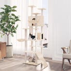 vidaXL Kattenmeubel met sisal krabpalen 191 cm crèmekleurig, Dieren en Toebehoren, Verzenden, Nieuw