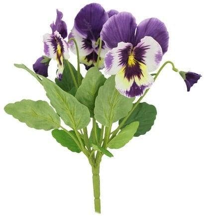 Viooltje Pansy Kunst Purple Blauw Pick 30 cm, Maison & Meubles, Accessoires pour la Maison | Plantes & Fleurs artificielles