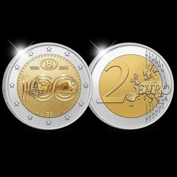 België. 2 Euro 2026 SNCB - NMBS Reverse Proof (Zonder