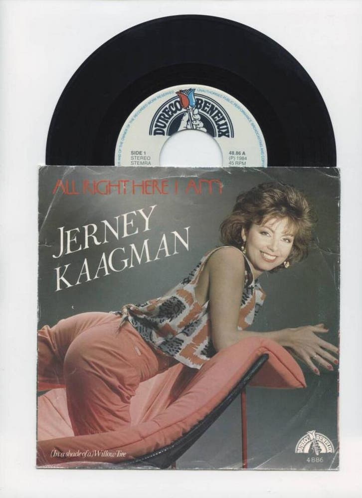 Jerney Kaagman – All Right Here I Am / (In A Shade Of A) Wil, CD & DVD, Vinyles Singles, Enlèvement ou Envoi