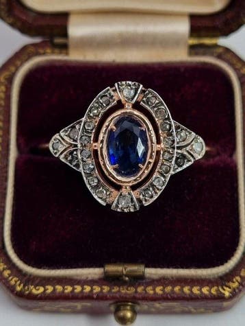 Sans prix de réserve - Bague - 9 carats Argent, Or rose, Handtassen en Accessoires, Ringen, Nieuw