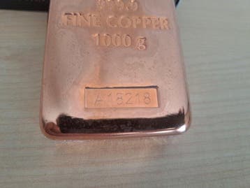 1 kilogram - Koper .999 - Germania Mint (Zonder