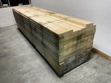 Veiling - 19x Vuren balk ruw 480x12,5x6,3cm, Nieuw
