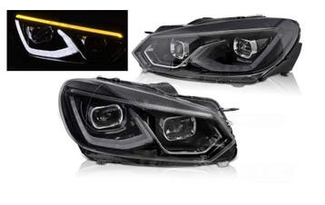 Full LED koplampen Black geschikt voor VW Golf 6, Auto-onderdelen, Verzenden, Nieuw, Volkswagen