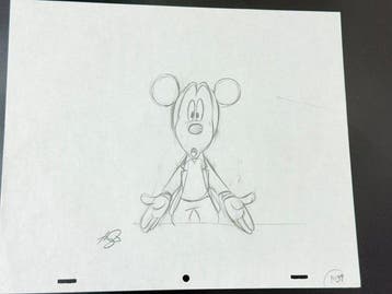 Walt Disney - Originele animatietekening van Mickey Mouse -, Nieuw