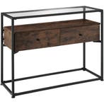 tectake Consoletafel Reading 101,5x41,5x80,5cm - Industrieel, Verzenden