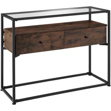 tectake Consoletafel Reading 101,5x41,5x80,5cm - Industrieel, Verzenden, Nieuw