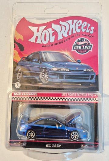 Hot Wheels 1:64 - Voiture miniature - 1995 Honda Integra