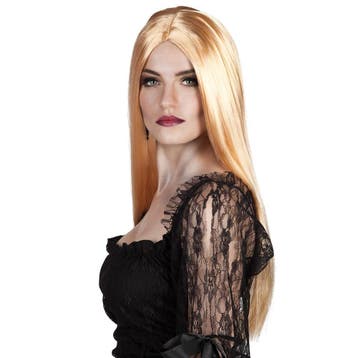Halloween Pruik Blond, Verzenden, Nieuw