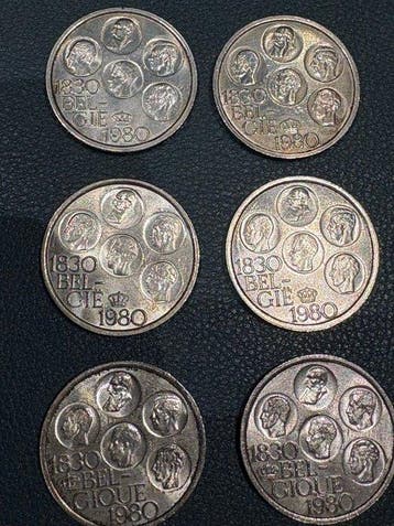 België. 500 Francs 1980, 6 x (Zonder minimumprijs), Postzegels en Munten
