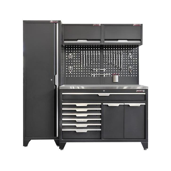Gereedschapskasten set wandlengte 196 cm. metaal omkleed, Bricolage & Construction, Établis, Enlèvement ou Envoi