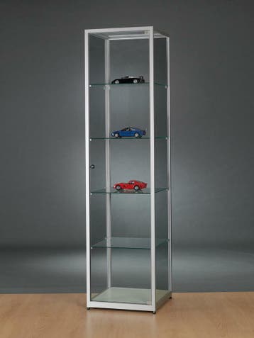 *TIP*  Luxe vitrinekast aluminium 50 cm, Ophalen of Verzenden
