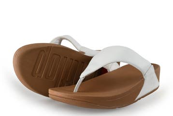 Fitflop Slippers in maat 40 Wit, Kleding | Dames, Slippers, Verzenden, Wit, Zo goed als nieuw